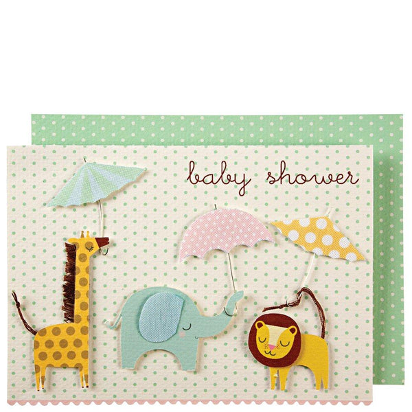 Animals & Umbrellas Card