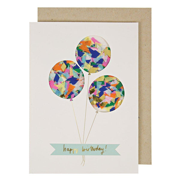 Balloon Confetti Shaker Card