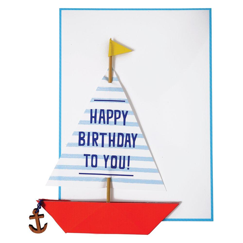 Sailing Boat Stand-Up Card