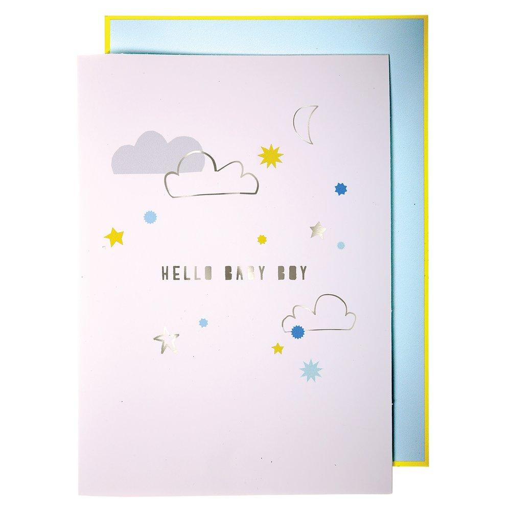 Oh Baby Boy Garland Card