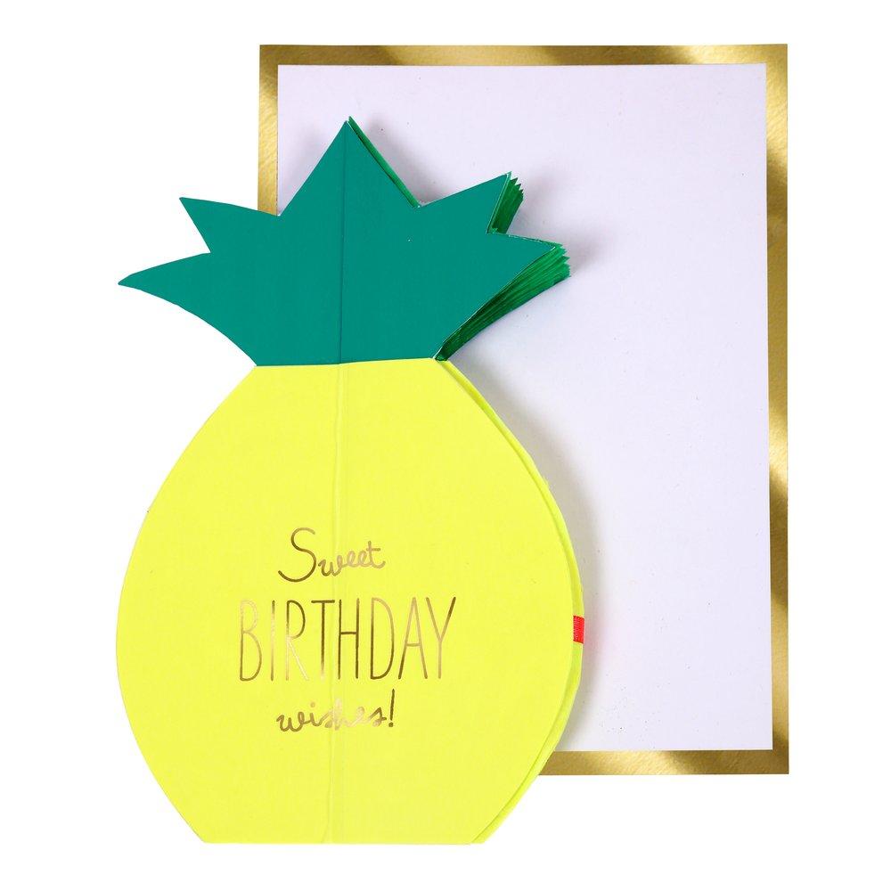 Pineapple Honeycomb Card