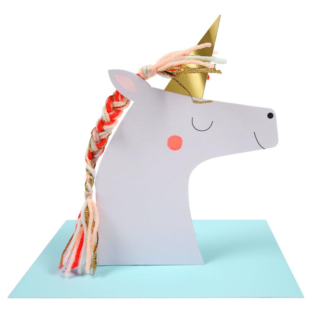 Unicorn Stand-Up Card