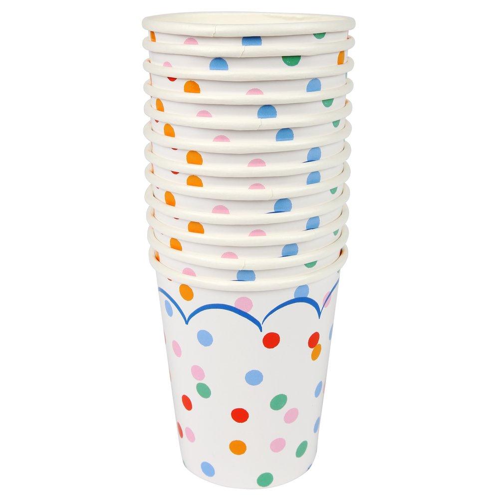 Spotty Party Cups (set of 12)