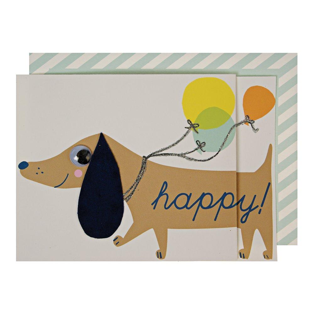 Sausage Dog Concertina Card