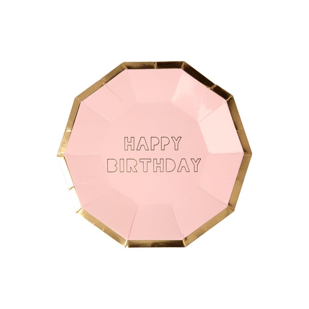 Happy Birthday Small Plates (set of 8)