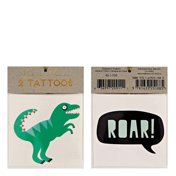 Dinosaur Small Temporary Tattoos