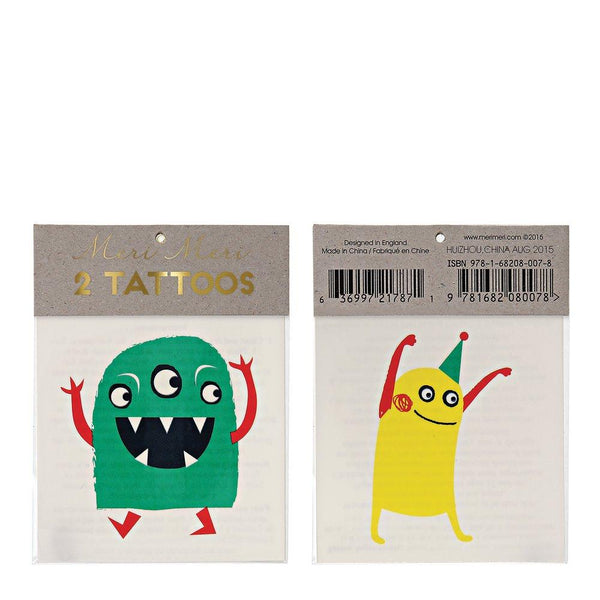 Monster Small Temporary Tattoos