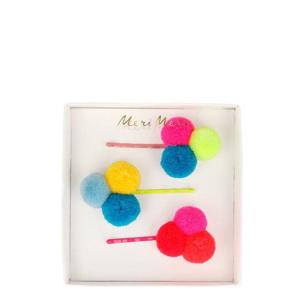 Pompom Hair Slides