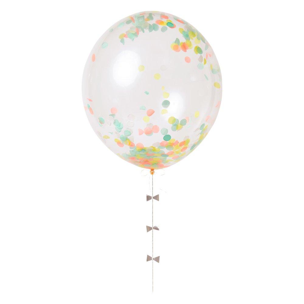 Neon Confetti Balloon Kit (set of 8)