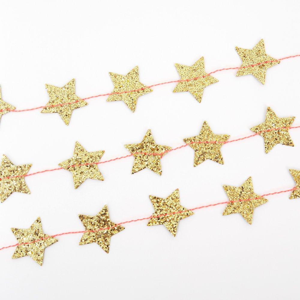 Gold Star Mini Garland