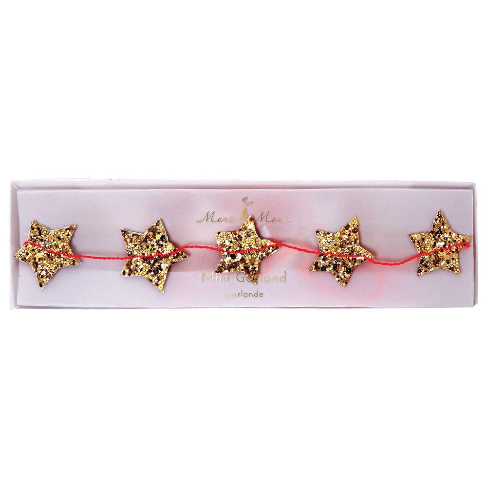 Gold Star Mini Garland