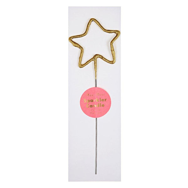 Gold Sparkler Star Candle