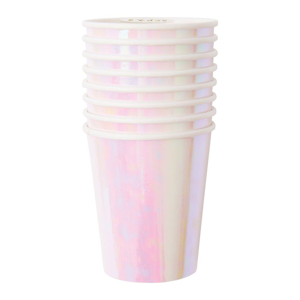 Iridescent Party Cups (set of 8)