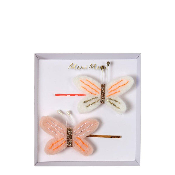 Butterfly Felt Hair Slides (set of 2)