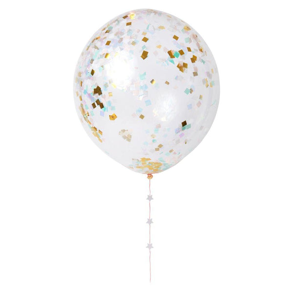 Iridescent Confetti Balloon Kit (set of 8)