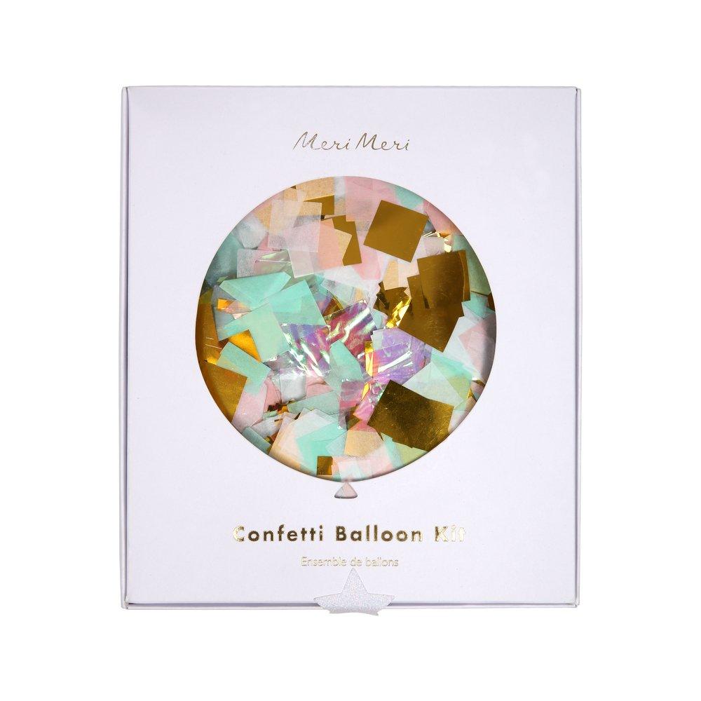 Iridescent Confetti Balloon Kit (set of 8)