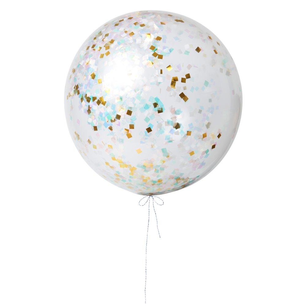 Iridescent Giant Confetti Balloon Kit (set of 3)