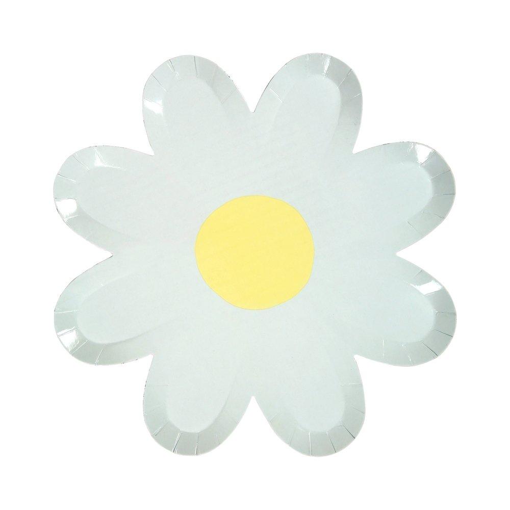 These daisy paper plates come in six colours, with different coloured middle details for a wonderful effect.