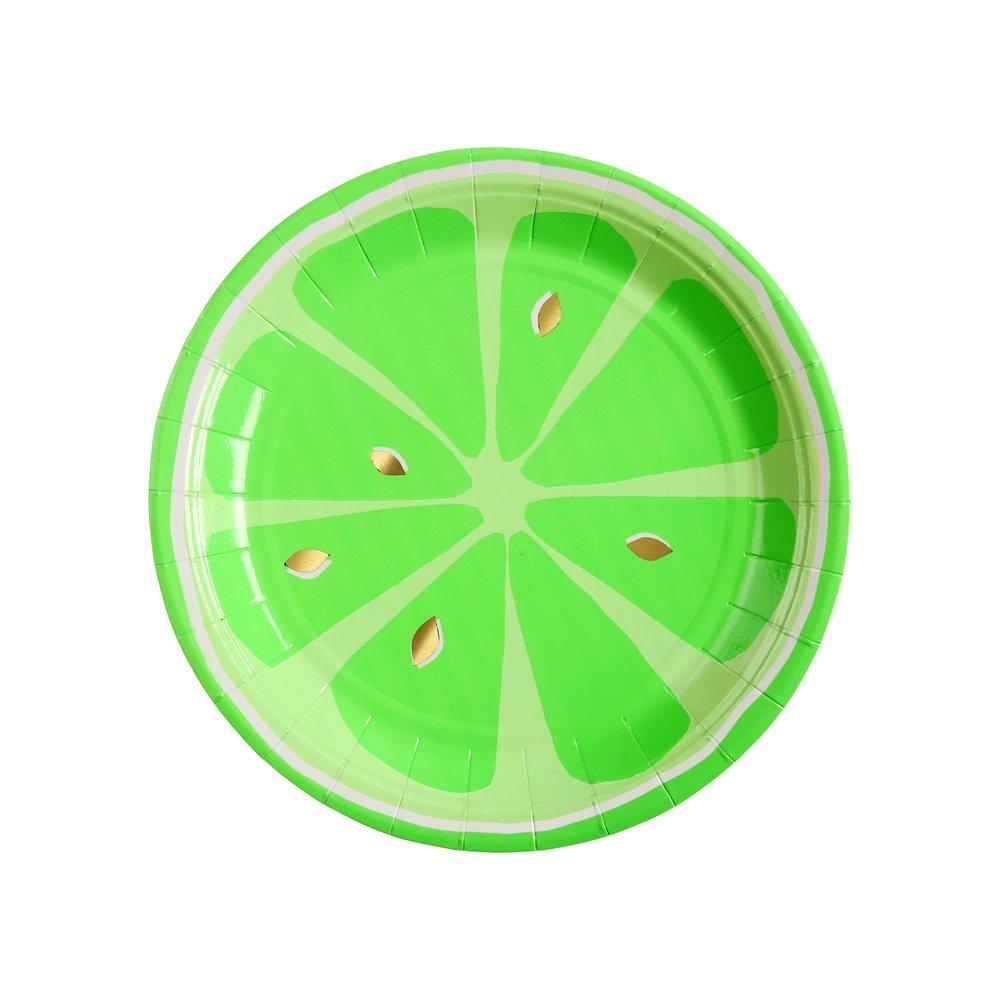 Neon Citrus Small Plates  (set of 8)