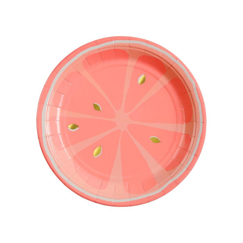 Neon Citrus Small Plates  (set of 8)