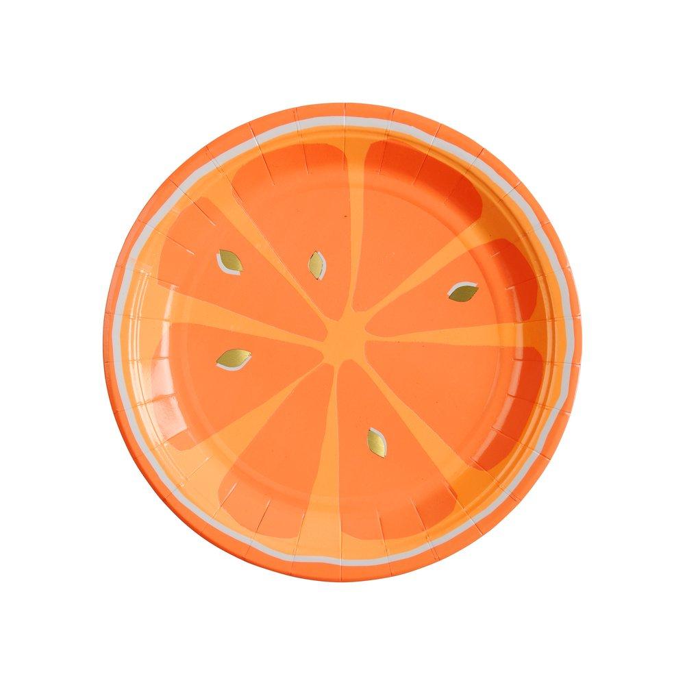 Neon Citrus Small Plates  (set of 8)