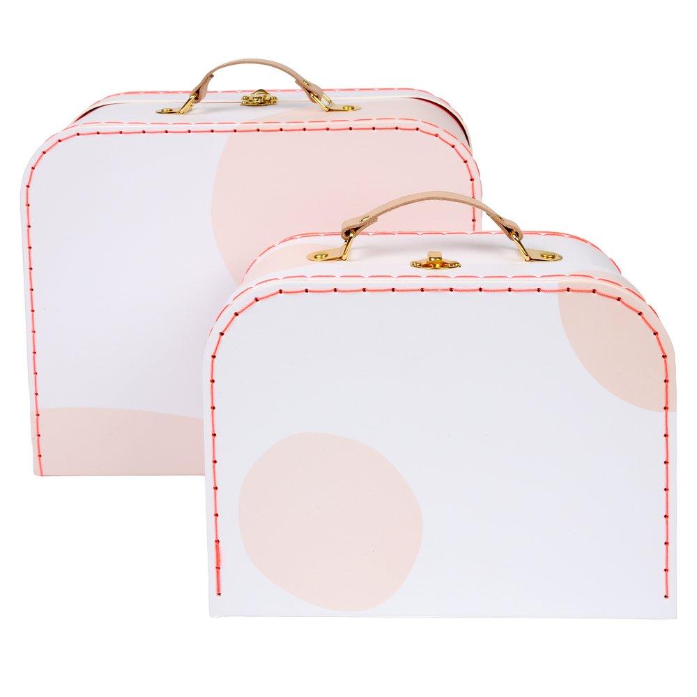 Pink Dot Suitcases (set of 2)