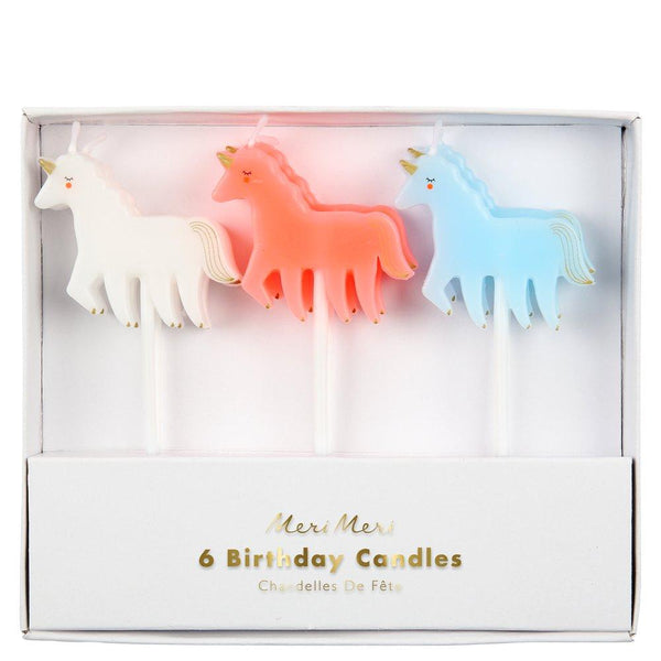 These magical candles are ideal to add to your must-have unicorn party supplies. 