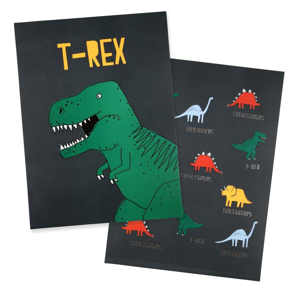 Dinosaur Art Prints (set of 2)