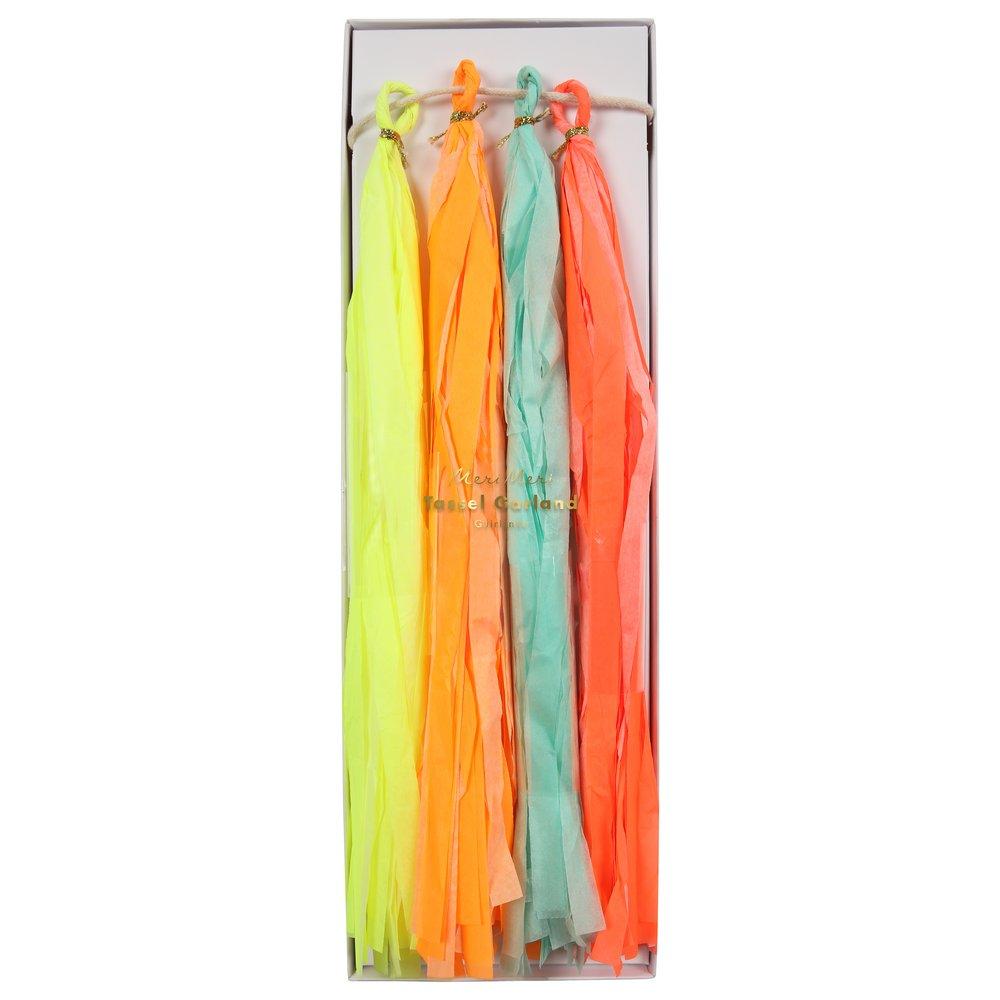 Neon Tassel Garland