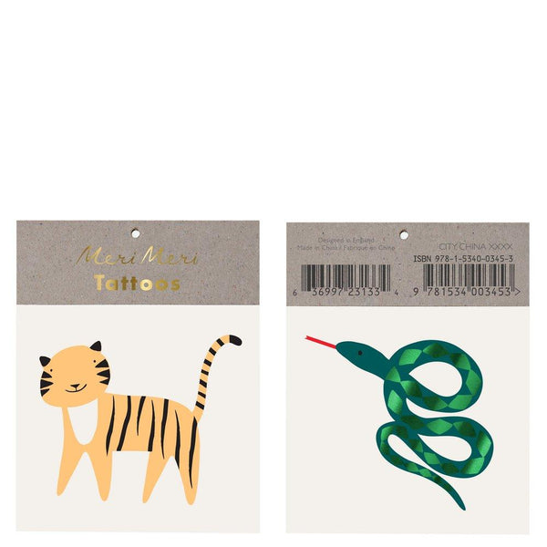 Go Wild Small Temporary Tattoos