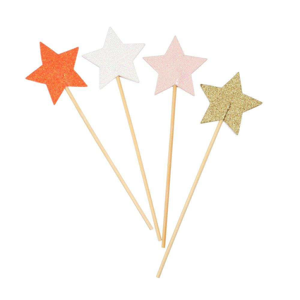 Glitter Star Wands (set of 8)