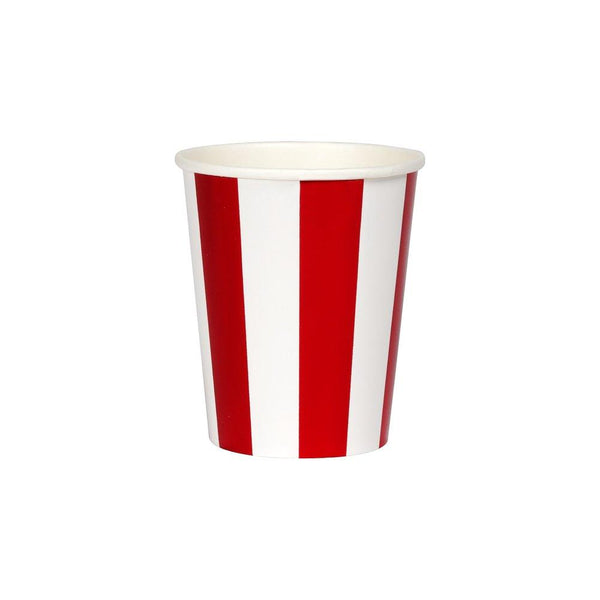 Shiny Red Stripe Party Cups