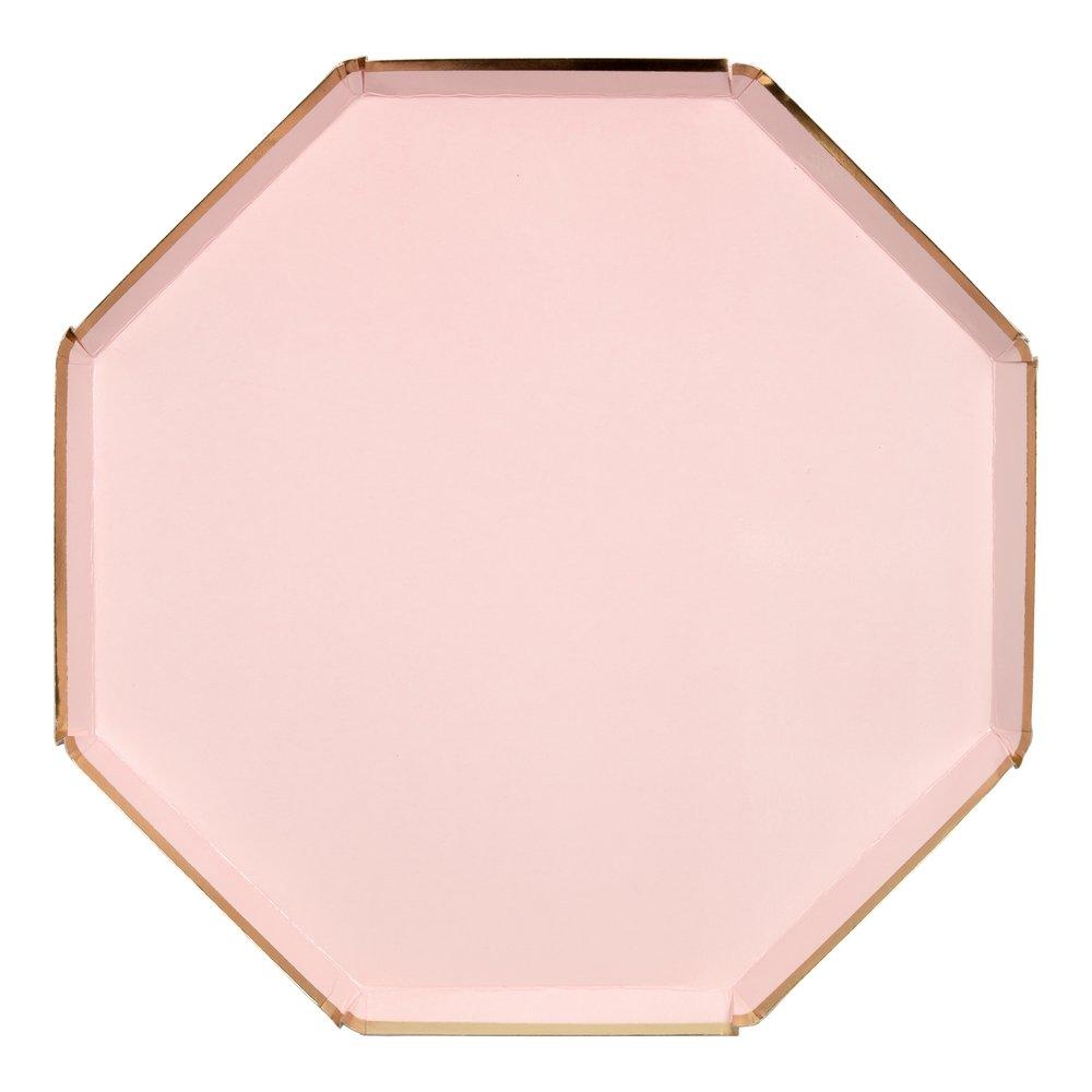 Dusky Pink Dinner Plates (set of 8)