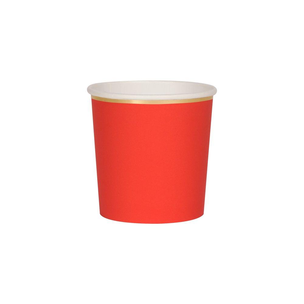 Red Tumbler Cups (set of 8)