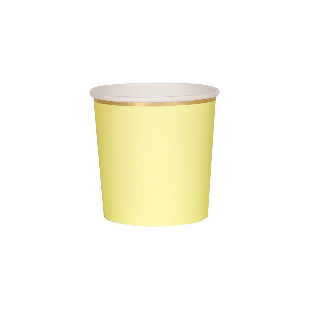 Pale Yellow Tumbler Cups (set of 8)