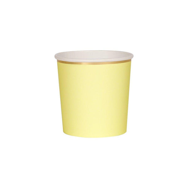 Pale Yellow Tumbler Cups