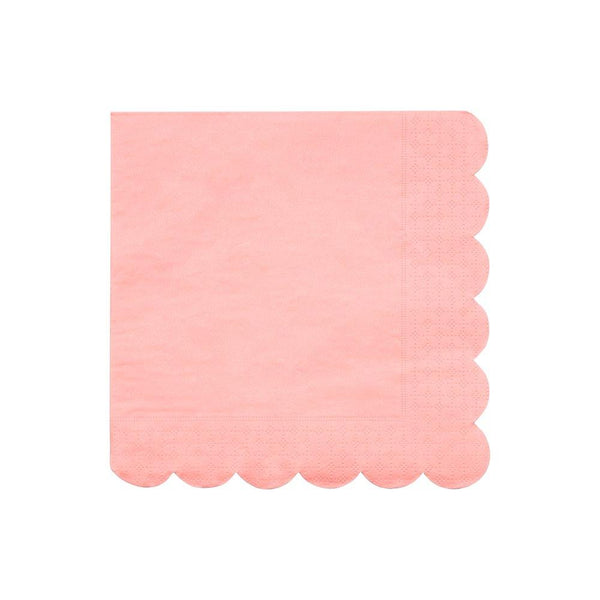 Neon Coral Large Napkins