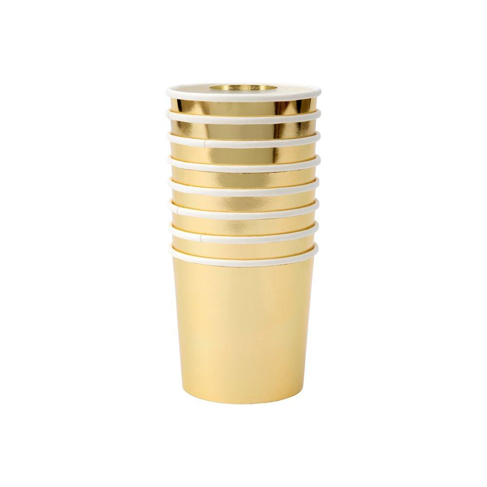 Gold Tumbler Cups (set of 8)