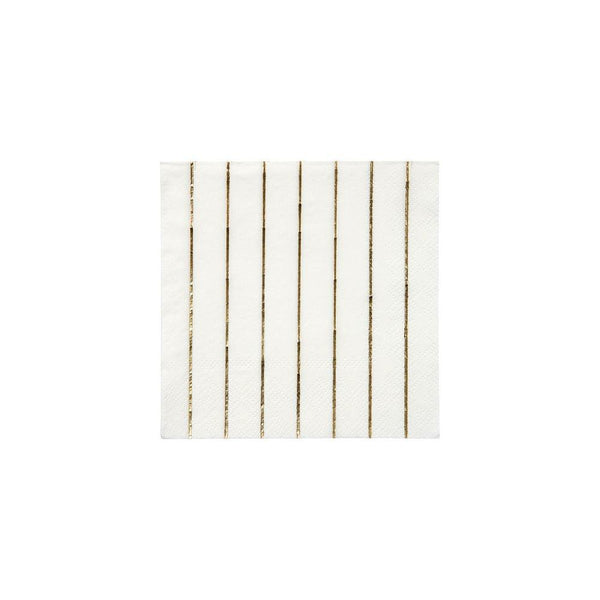 Gold Stripe Small Napkins