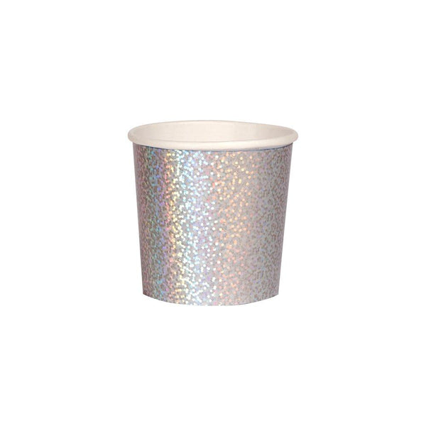 Silver Sparkle Tumbler Cups
