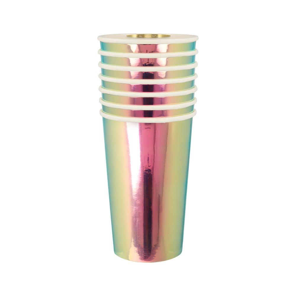 Oil Slick Highball Cups (set of 8)