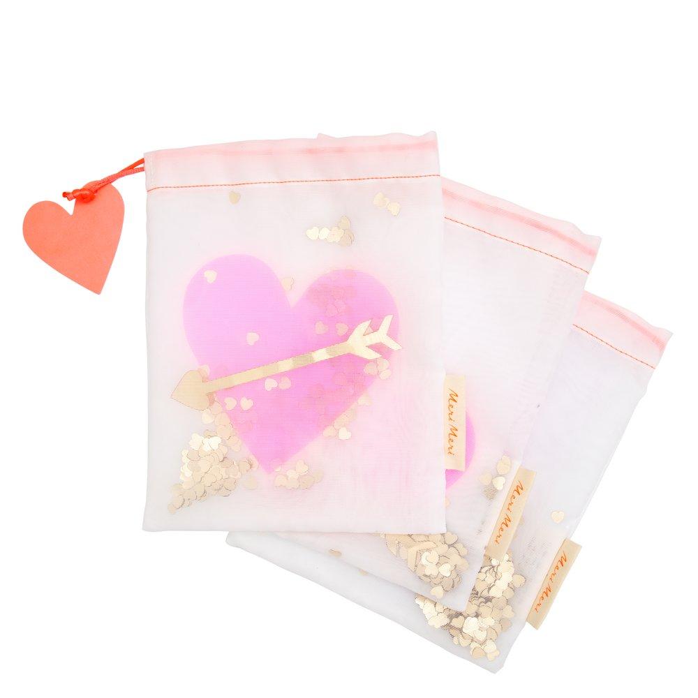 Heart Shaker Medium Gift Bags (set of 3)