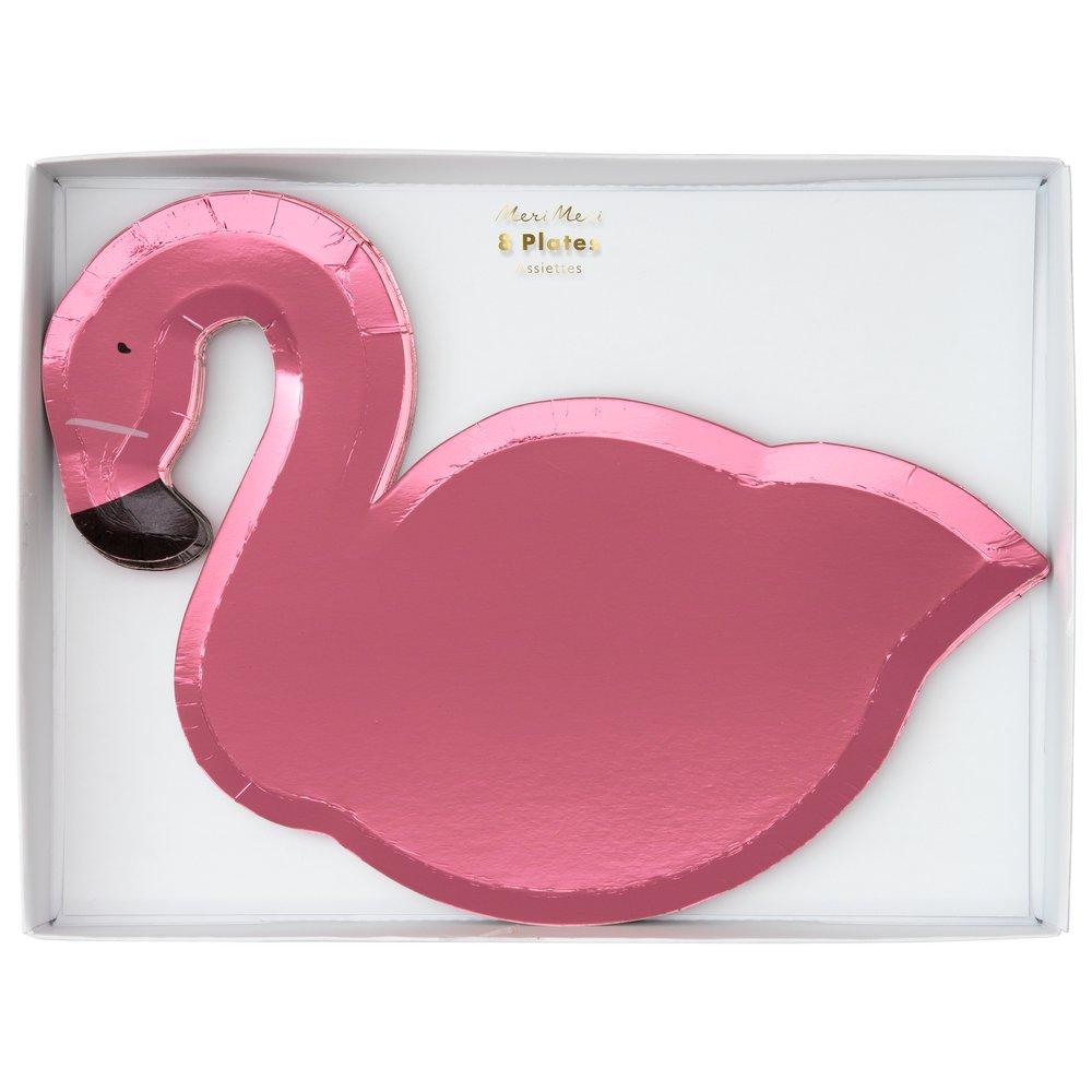 Pink Flamingo Plates (set of 8)