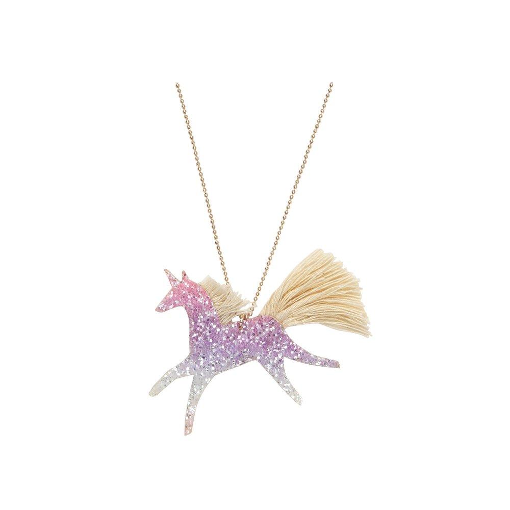 Unicorn Ombre Glitter Necklace