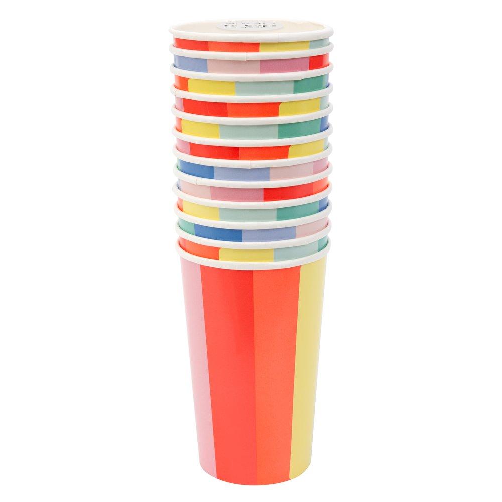 Colour Wheel Highball Cups (set of 12)