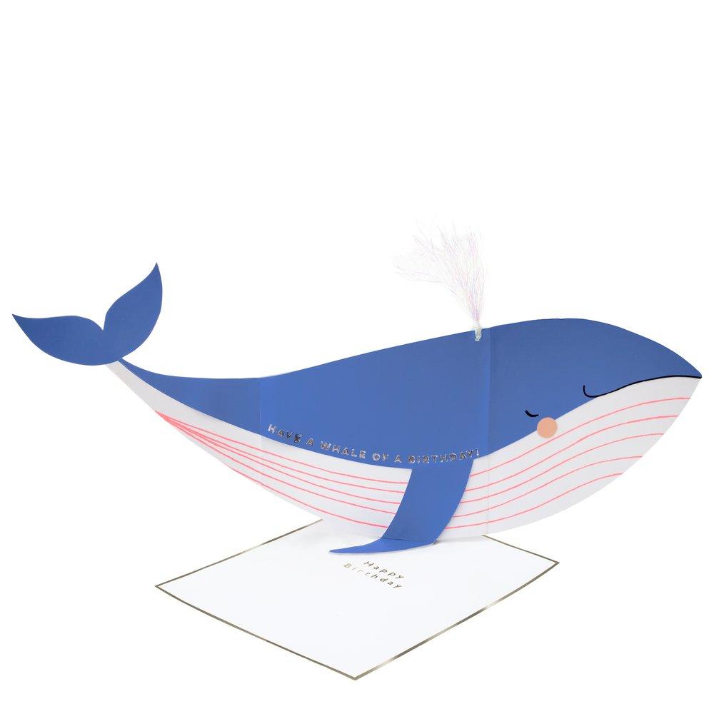 Whale Stand-Up Card