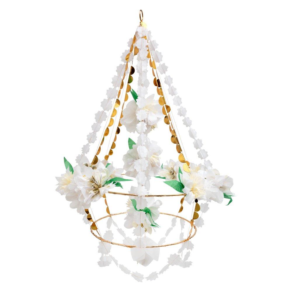 White Blossom Chandelier