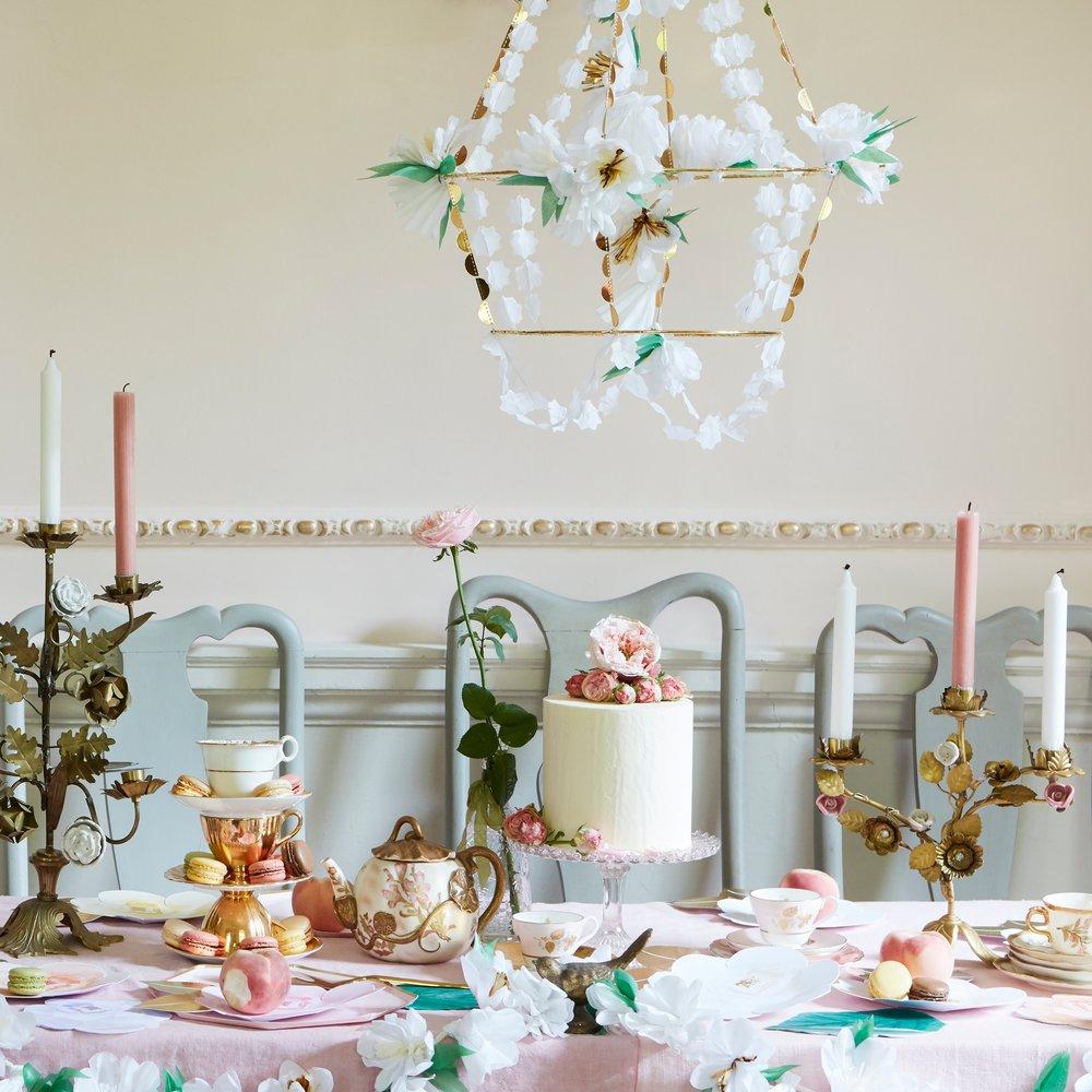 White Blossom Chandelier