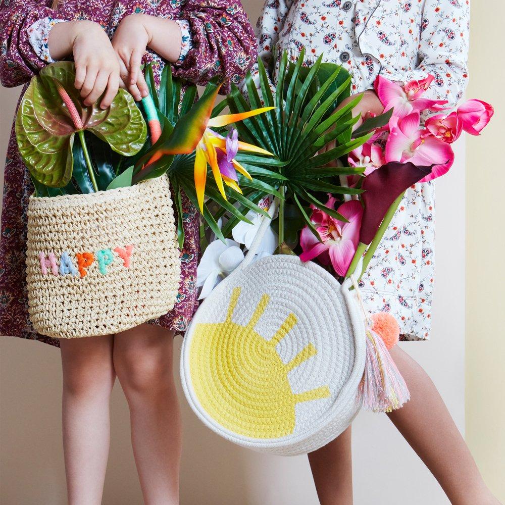 Sun Woven Cotton Rope Bag