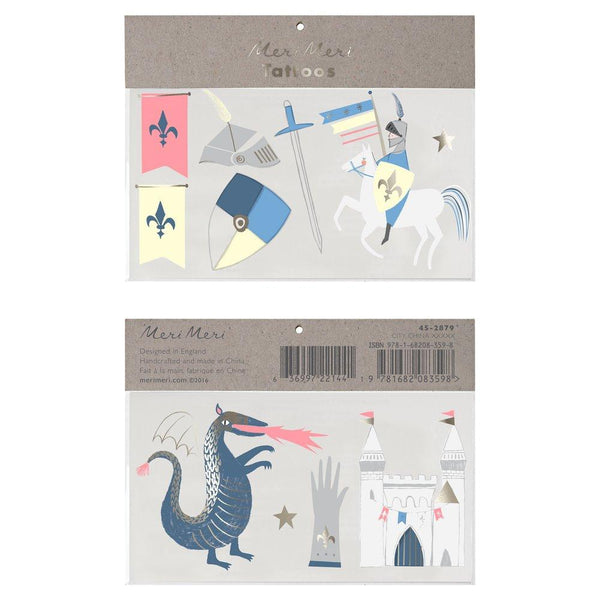 Dragon Knights Large Tattoos (set of 2 sheets)